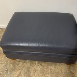 Ethan Allen Leather ottoman