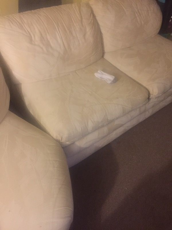 White sofas