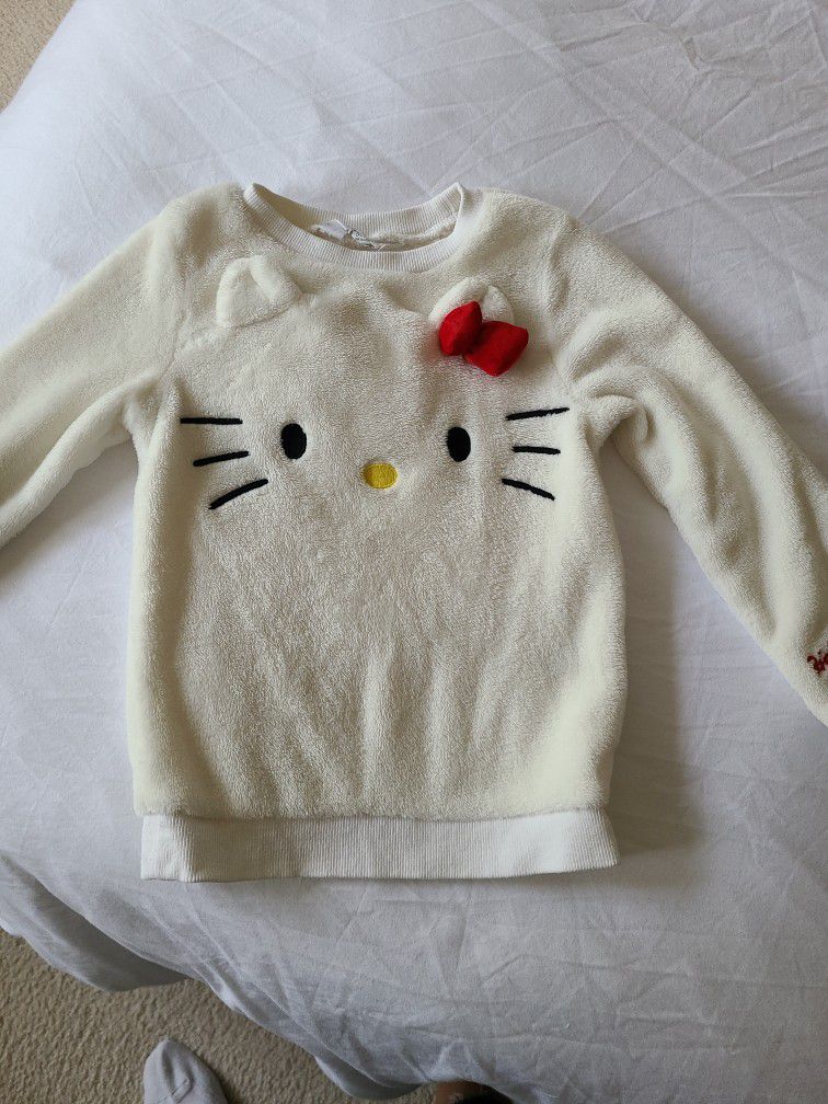H&M Hello Kitty Little Girl Sweatshirt Size 5-6