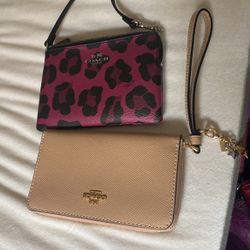 Coach Wristle Bags Used Once Like New 