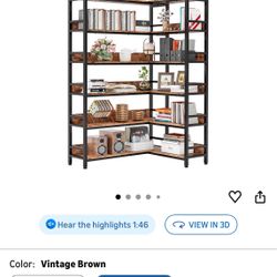 Dark Brown Book Shelf