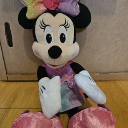 Disney Junior Minnie Mouse Sparkle and Sing 13" Plush Stuffed Toy Tested Works