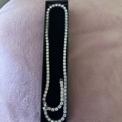 Moissanite Lab Diamond Tennis Chain