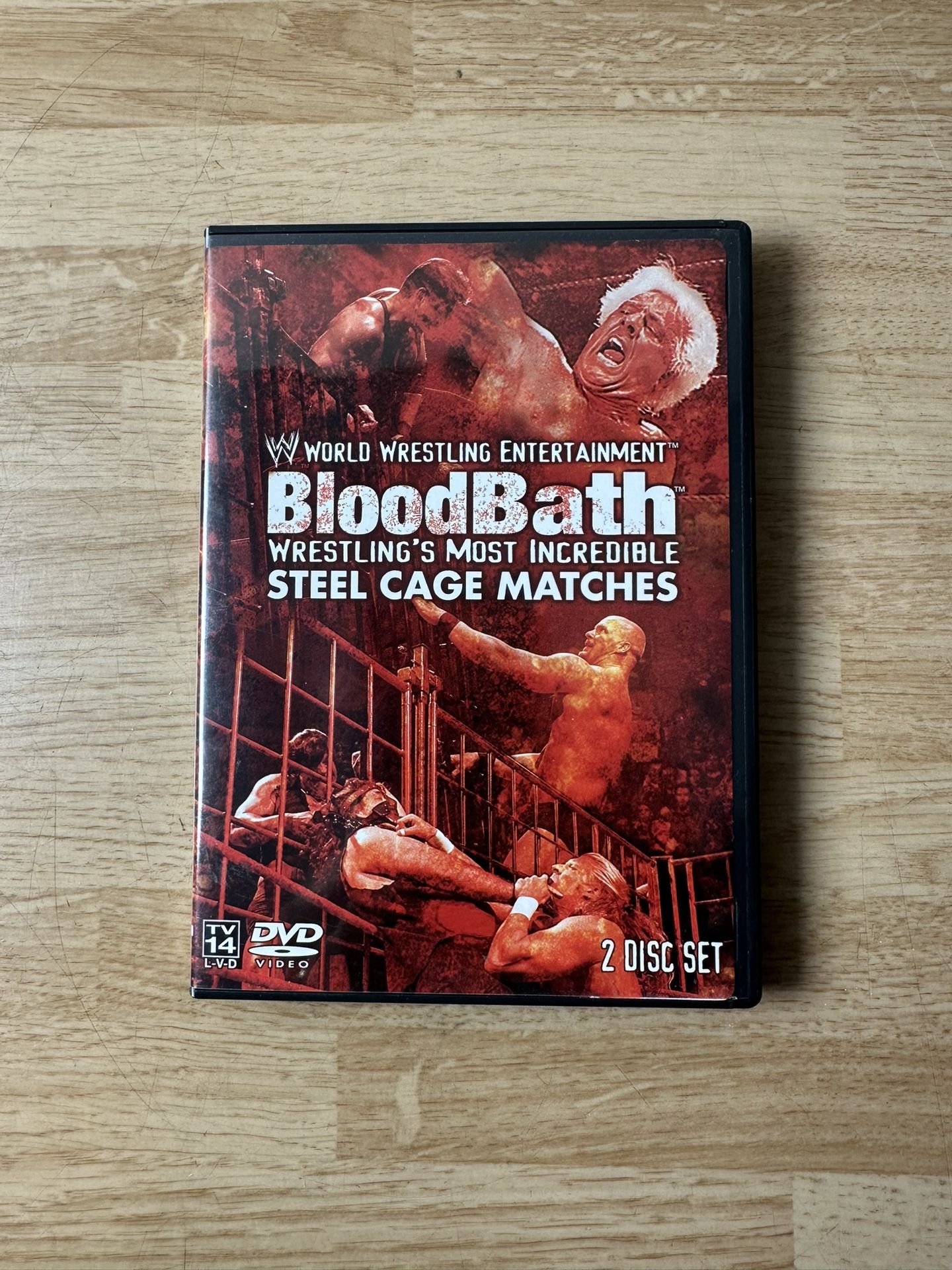 WWE BLOODBATH - WRESTLING'S MOST INCREDIBLE STEEL CAGE MATCHES - 2003 - 2 DVD BOXSET NWO WWF WCW