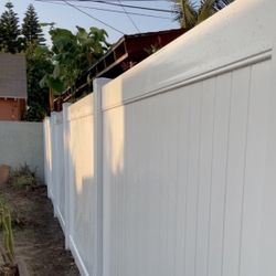 White Vinyl Fence