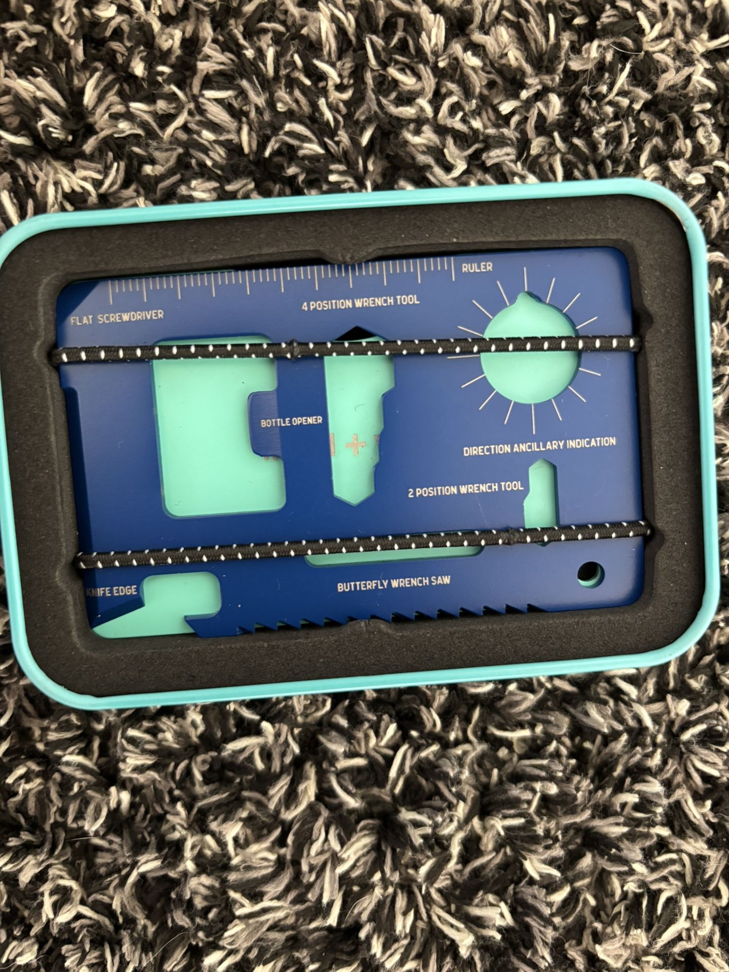 Wild + Wolf EDC Wallet Tool Card - Wallet Card Tool With Money Band