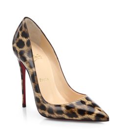 So Kate Patent Leather Leopard Authentic Louboutin’s