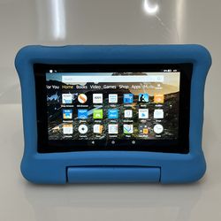 Amazon Fire HD 7 7th Gen 7” Blue Case Tablet 8GB - $25