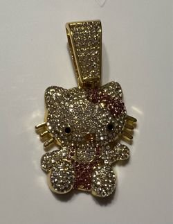 Hello Kitty full of rhinestones necklace. NO CHAIN