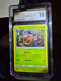 Pinsir Pokémon Venusaur & Lugia Ex Deck Holo. CGC GEM MINT 10