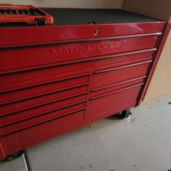 Matco 4S 4225RX-RRB Fire Red / Black Trim 2 Bay Tool Box / Rollaway