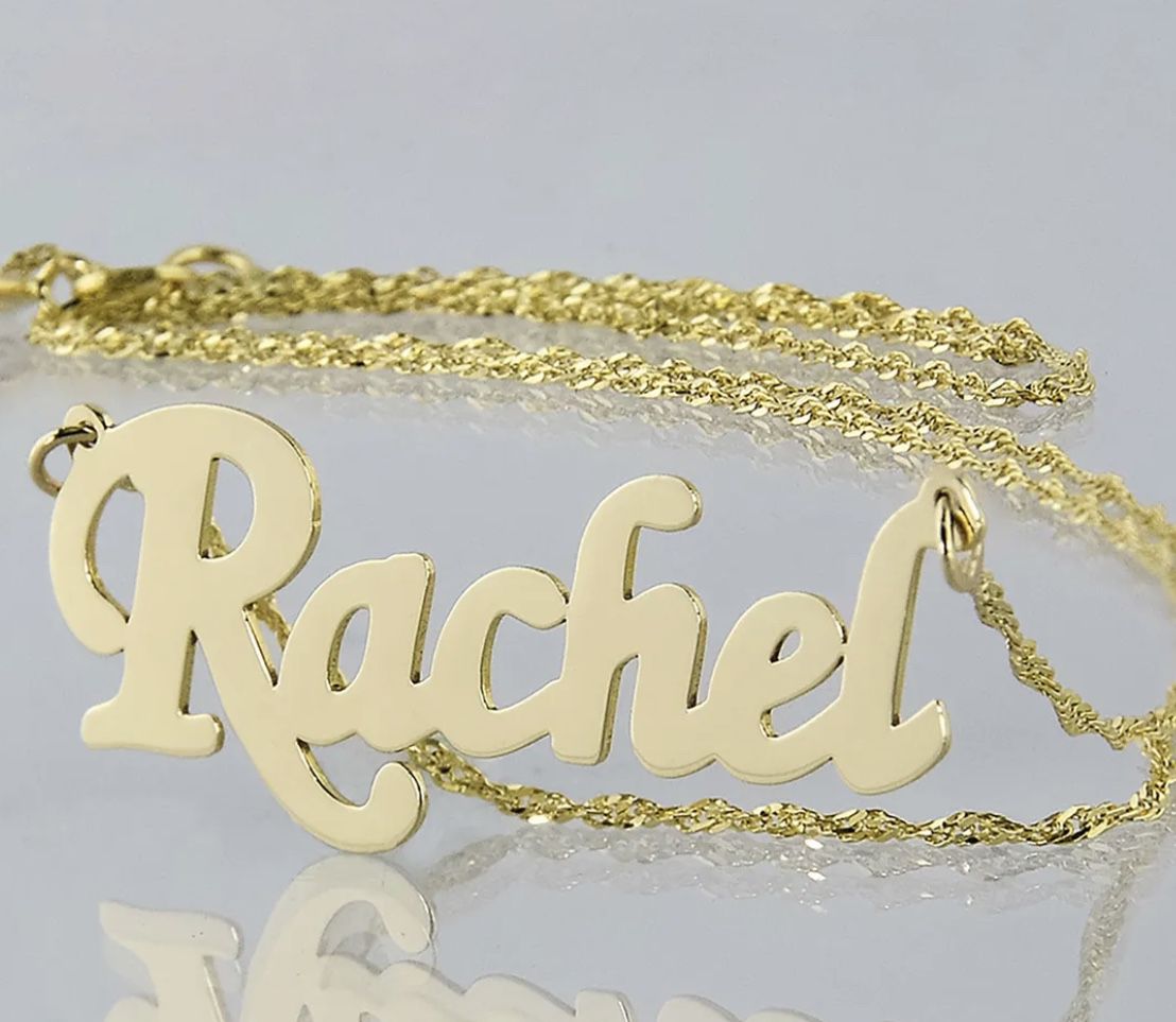 Personalized 10 Karat Gold Name Necklace