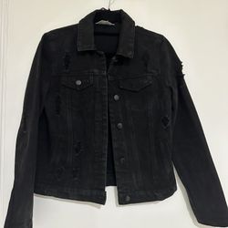Ci Sono Black Denim Jacket