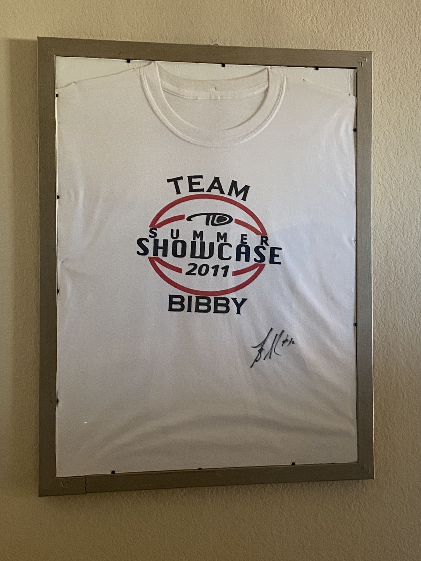Mike Bibby Autographed Team Bibby T Shirt