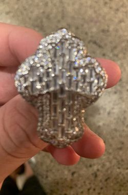 Silver Moissanite Ring 