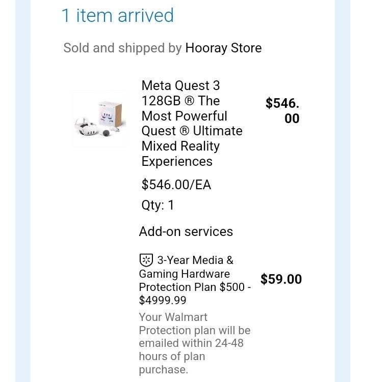 Meta quest 3 - 128 Gb Unopened With Insurance's Included
