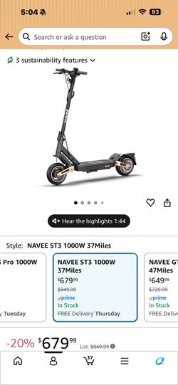 NAVEE Electric Scooter