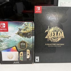 BRAND NEW Zelda TOTK OLED Switch & TOTK Collectors Edition  