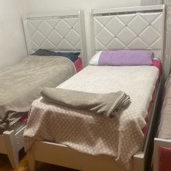 Two Princess Beds With Mattresses Perfect Condition, Very Clean Beds