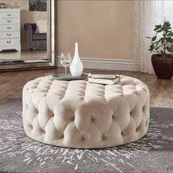 Tufted Ottoman Coffee Table 
