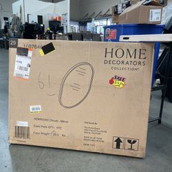 Emmeline 24 in. W × 32 in. H Oval Framed Wall Mount Bathroom Vanity Mirror in Chrome