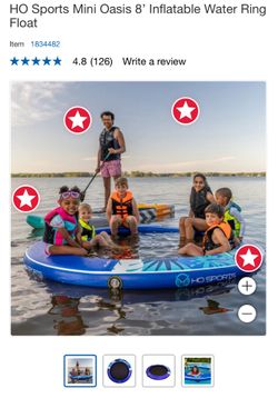 HO Sports Mini Oasis 8’ Inflatable Water Ring Float