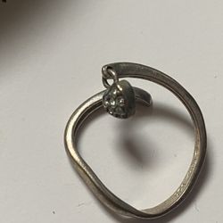 STERLING SILVER 925 HEART CLUSTERED RING