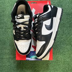 Nike Dunk Low black and white panda size 9men/10.5women