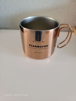 12 oz  Starbucks Copper Camping Mug