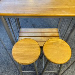Side Table With Stools