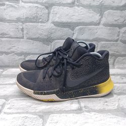 Men's Size 8 Nike Kyrie 3 Mamba Black Yellow Basketball Shoes