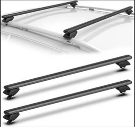 COWVIE 53” Roof Rack Cross Bars – Raised Side Rails – 165 lbs – Open Box
