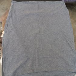 Grey Tube Skirt