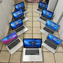 FIRM PRICE - 9 MacBooks (6 MacBook Pros, 3 MacBook Airs) all with Chargers