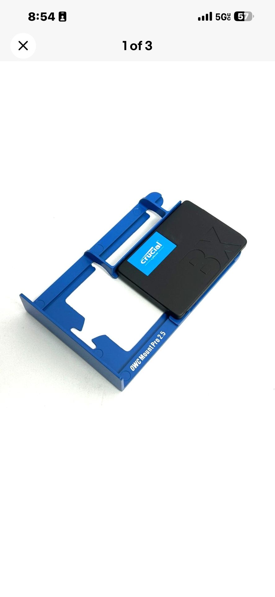 Mac Pro 5,1  Crucial SSD 2 TB with OWC Tray / CT2000BX5005SD1