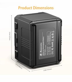 V-Mount/V-Lock Battery - 222Wh 14.8V 15000mAh Rechargeable Li-ion Black