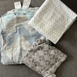 Cotton Muslin blanket multiuse swaddle bundle newborn infant