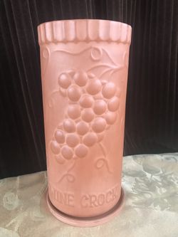 Vintage terracota wine crock