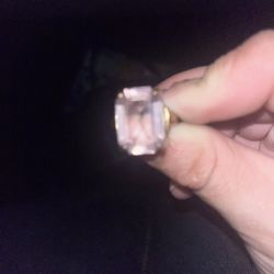 Ash Ring | Lavender Emerald Cut Sapphire + Diamond Baguette Engagement Ring 1.58 ct | 14k Recycled Gold