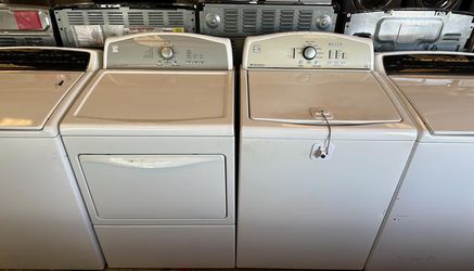 Kenmore Washer and Dryer Set Electric White Large Capacity
