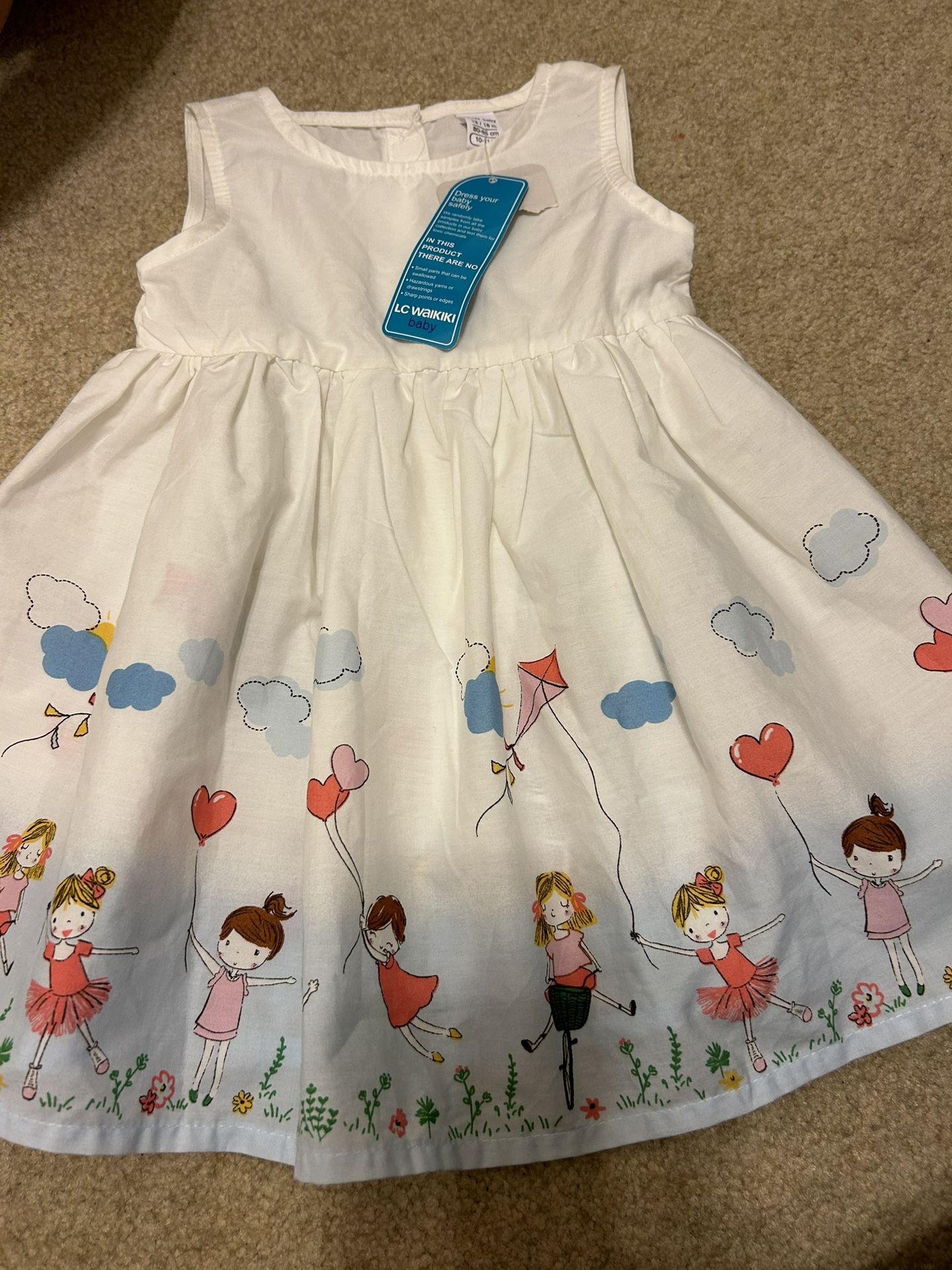 Brand New With Tag Baby Girl Dress 12-18 Months
