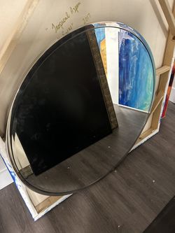 Round Chrome Mirror