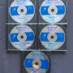 Beethoven Classical Music CD set, set of 5 compact discs, Symphonies 1 thru 9, London Symphony Orchestra, new