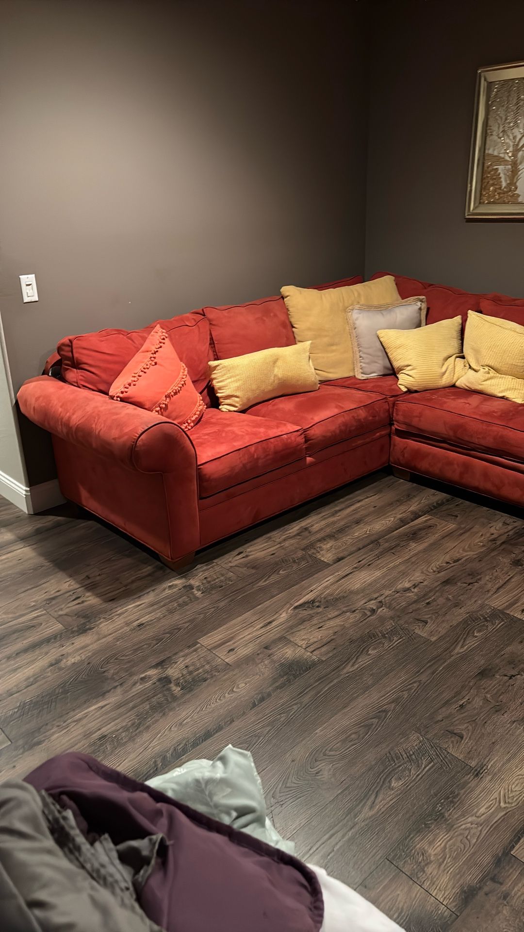 Orange Sectional Sofa