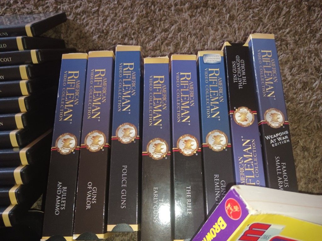 NRA DVD, VHS COLLECTION WITH COINS