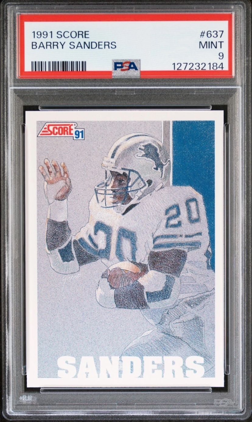 1991 Score Barry Sanders PSA 9