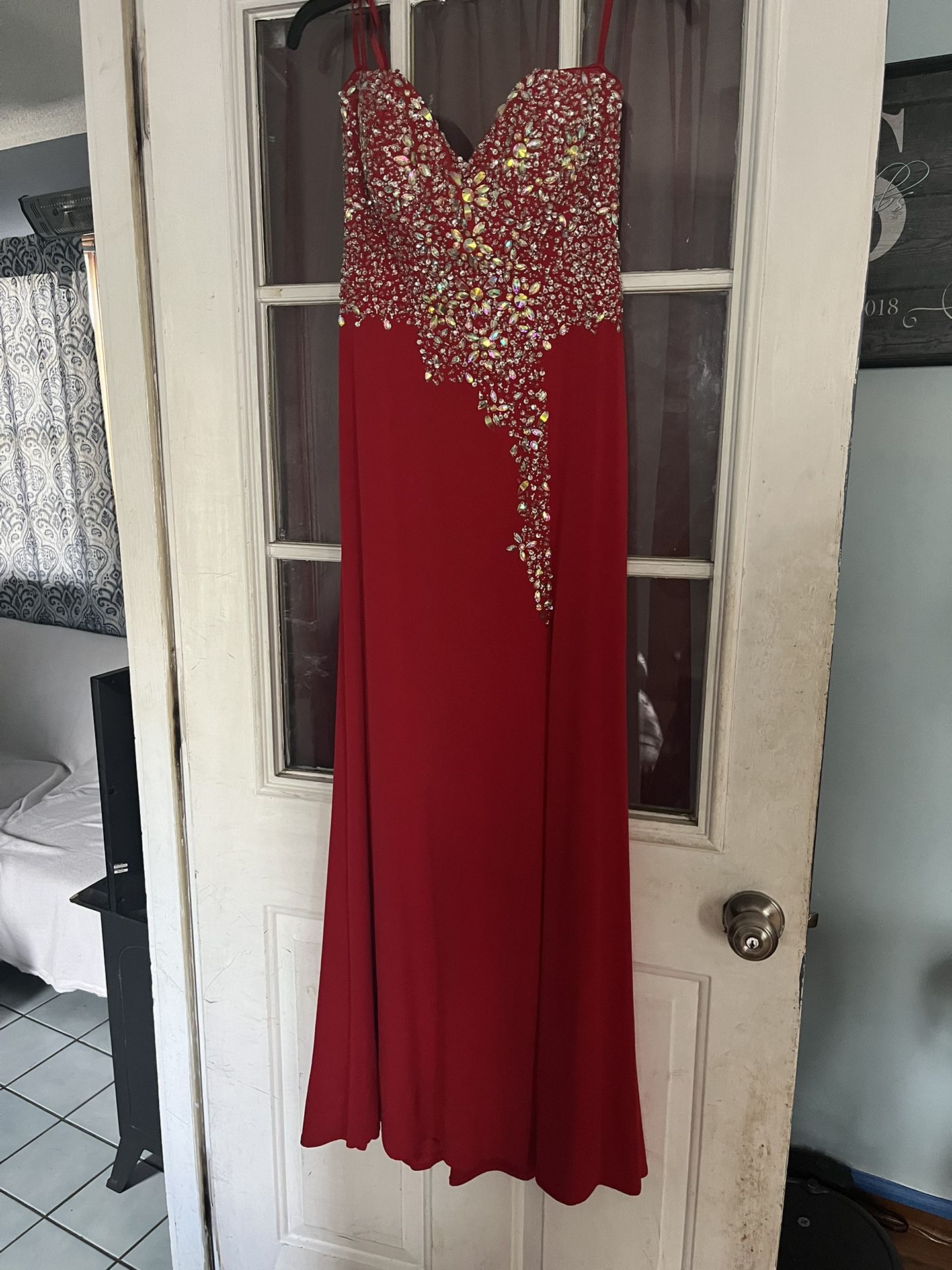 Red Sparkle Formal Dress