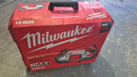 Milwaukee 6232-21 Heavy Duty Deep Cut Variable Speed Band Saw Kit **BRAND NEW**