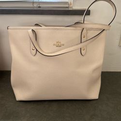 Coach Ivory Medium Size Shoulder Strapped Purse  