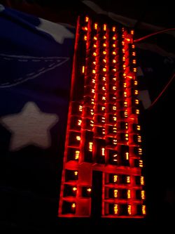 Red Backlit Mechanical Gaming Keyboard & Gaming Mouse